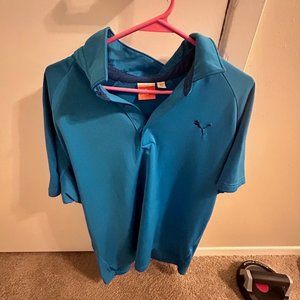 Light Blue Short Sleeve Golf Polo